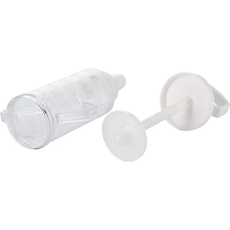 Westmark Garnierspritze mit 5 Verschiedenen Form-Tüllen, Füllvolumen: 100 ml, Kunststoff, Transparent-Weiß, 30772270 – Bild 7
