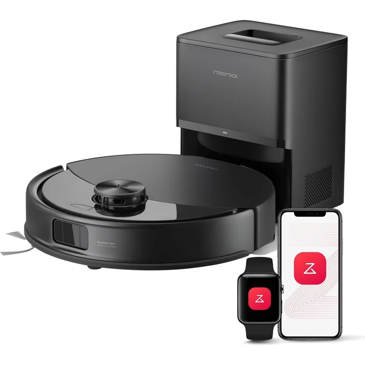 Roborock Q10 S5+ Saugroboter mit Wischfunktion, 10.000 Pa HyperForce Saugkraft, Auto Lifting Mopping, Dual Anti-Tangle System, selbstentleerende Station