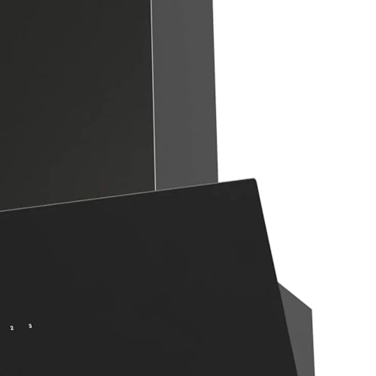 Oranier DHK660, Wandhaube 60 cm, schwarze Kopffrei-Haube mit Touch-Control Steuerung, 3 Leistungsstufen und weißer LED Anzeige – Bild 5