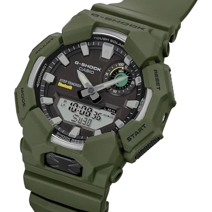 Casio G-Shock GA-B010-3AER, Multifunktionsuhr für Herren, militärgrün, Bluetooth, Step Tracker, Tough Solar, Shock Resist, analog-digitales Display – Bild 4