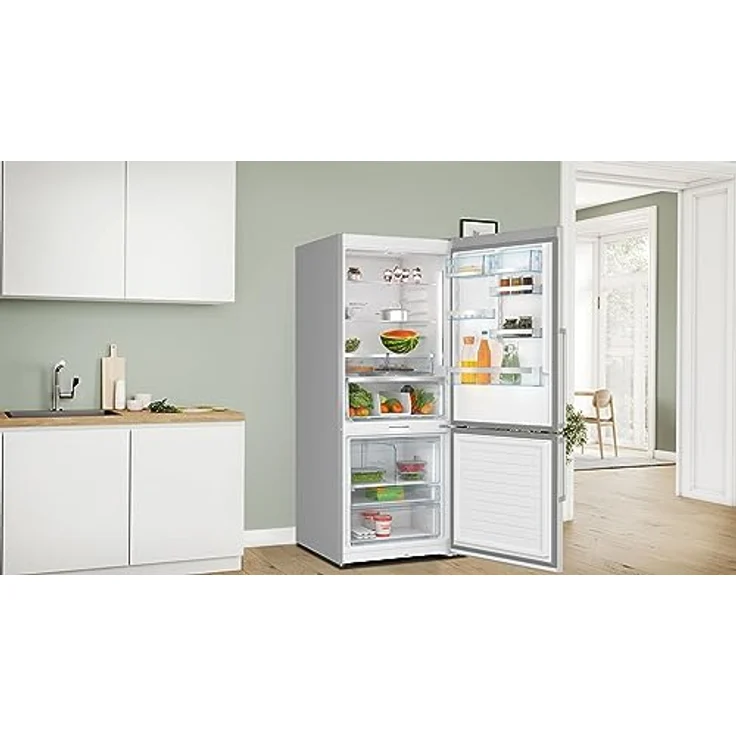 Bosch KGP76AIC0N Serie 8 Kühl-Gefrier-Kombination, 186 x 75 cm, 357 L Kühlen + 169 L Gefrieren, LEDLicht, XXL-Fassungsvermögen, Perfect Fit, LED-Beleuchtung, Vario Zone – Bild 5