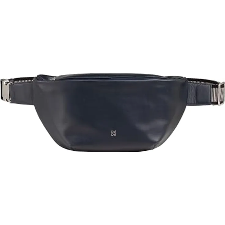 DuDu Tenerife Gürteltasche, 100% Leder, 31 cm x 7.3 cm x 16 cm, blau