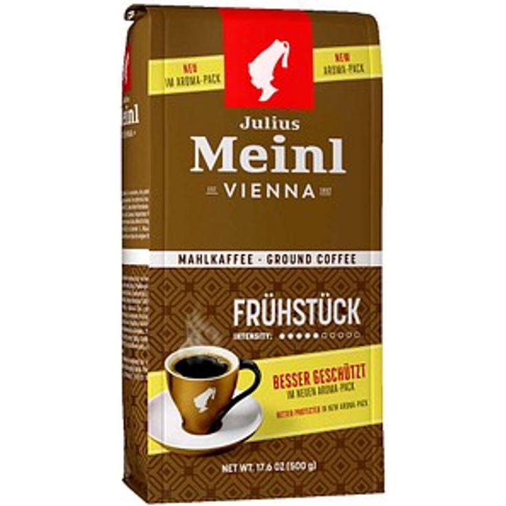 Julius Meinl Vienna Frühstück Kaffee, gemahlen, Arabica- & Robustabohnen, 500 g, vollmundiges Aroma für täglichen Genuss