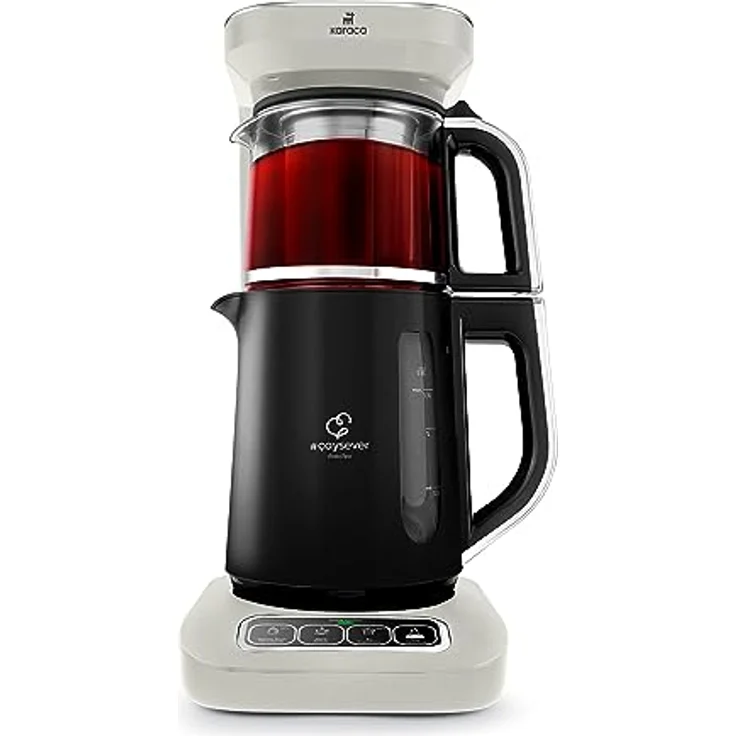 KARACA Karaca Çaysever Robotea Pro 4 in 1 Sprechender Automatischer Glas-Teekocher und Filter-Kaffeebrühmaschine 2500W Teekocher, Starlight, Tea maker, Türkische Tee Kanne, Turkish Traditional Tee – Bild 1