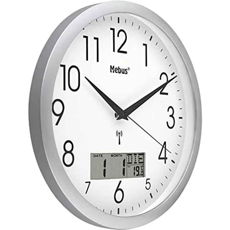 Mebus, Wanduhr, Funk-Wanduhr (30 cm) – Bild 2