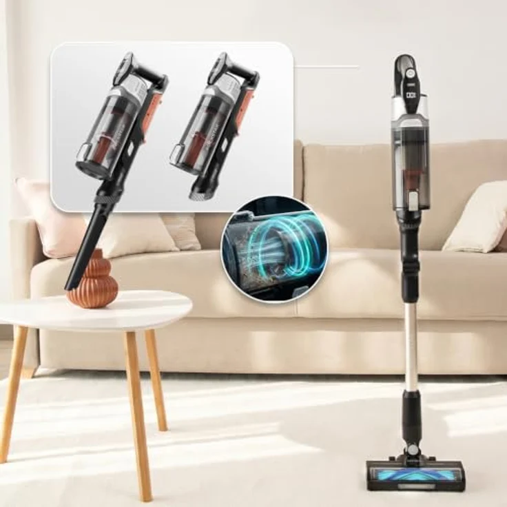 Cecotec Rockstar S30 Flex, Kabelloser Handstaubsauger mit hoher Saugleistung und flexiblem Schlauch, EU Plug 220V – Bild 2
