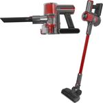 DMS Akku-Handstaubsauger 2in1 Zyklon kabellos mit Elektrobürste, LED-Licht und HEPA-Filter