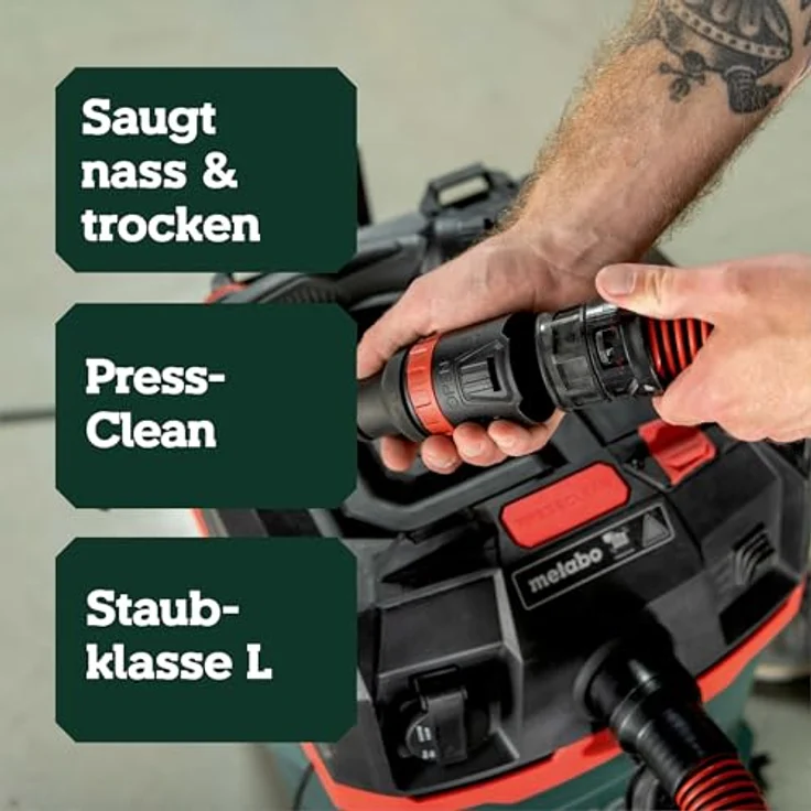 Metabo Nass-Trocken-Sauger Allessauger, Staubklasse L zertifiziert – Bild 3
