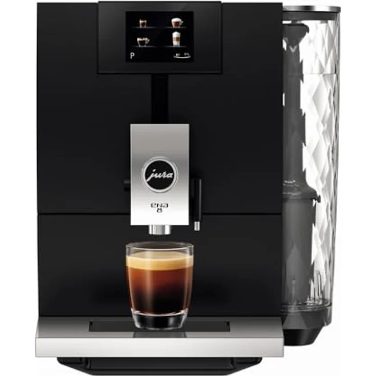 Jura ENA 8 Touch (Modell 2019) 15339 Metropolitan Black Kaffeevollautomat, Keramikmahlwerk, 1450 Watt, schwarz – Bild 3