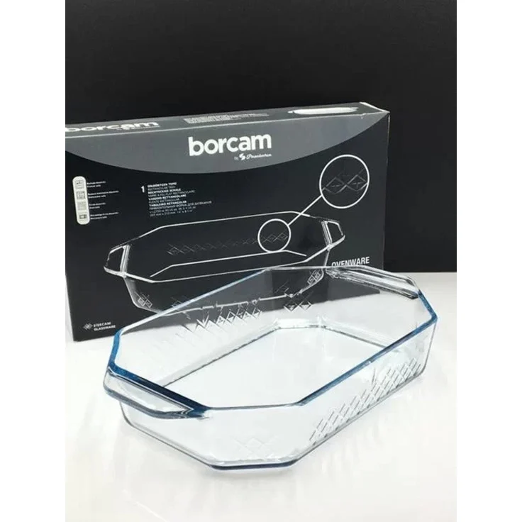 Pasabahce Borcam Premium Auflaufform, Glas, 2.7 L Kapazität, transparent