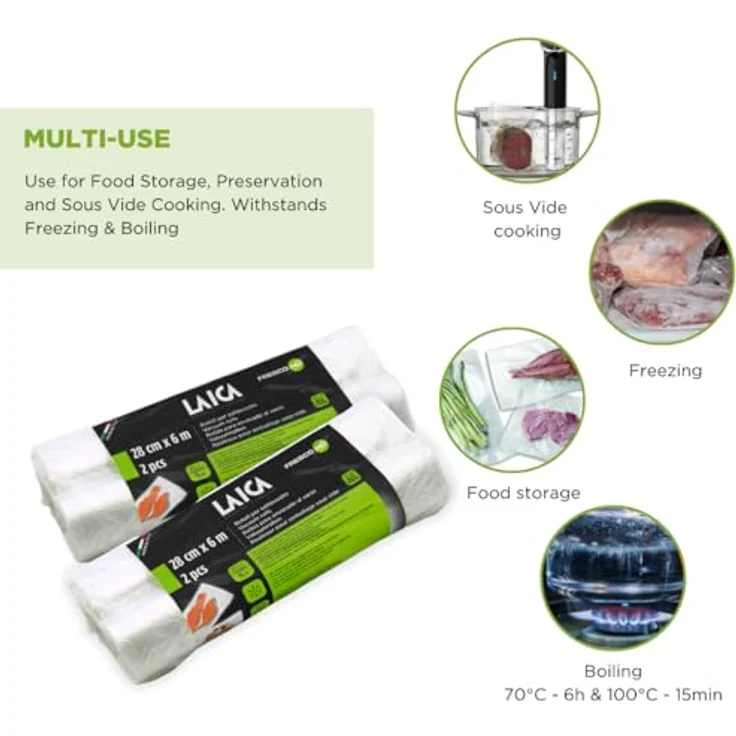 LAICA VT3509 Vakuumiererrollen 60 m (2 Stück) – Bild 4