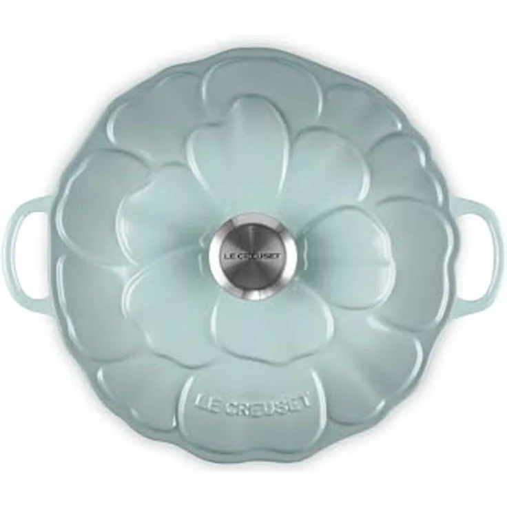 Le Creuset Signature Emaillierter Gusseisen-Blüten-Schmorpf, 2,25 l, Meersalz, hervorragende Wärmeverteilung und -speicherung, ofenfest bis 260 °C, kompatibel mit allen Herdarten – Bild 2