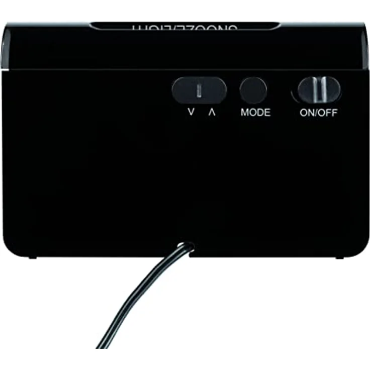 TFA Dostmann Funkwecker ICON TFA 60.2543, schwarz, mit LED Leuchtziffern und Funkuhr – Bild 3
