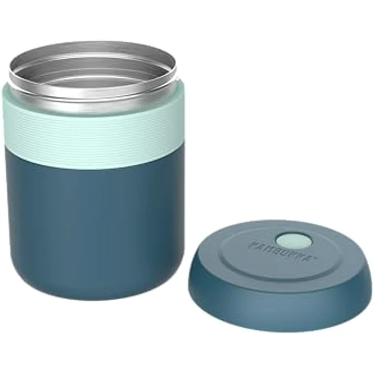 Kambukka Bora Lunchbox, 600 ml, doppelwandig, vakuumisoliert, 100% auslaufsicher, Türkis-Blau – Bild 5