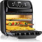 Arendo Heißluftfritteuse, 1800 W, Umluft Heissluftfritteuse, Mini Backofen, BPA frei, Edelstahl - Preisvergleich