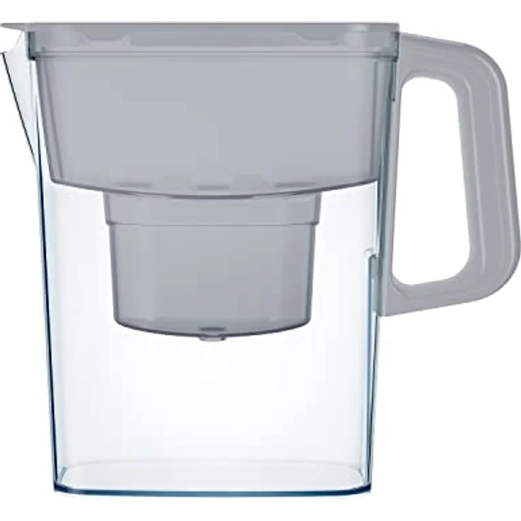 AQUAPHOR Wasserfilter Kanne Compact grau inkl. 1 Maxfor+ Filter I Kunststoff Karaffe 2,4l I Reduziert Kalk, Chlor & Schwermetalle I Kompakter & leichter Wasserfilter I Passt in die Kühlschranktür – Bild 2
