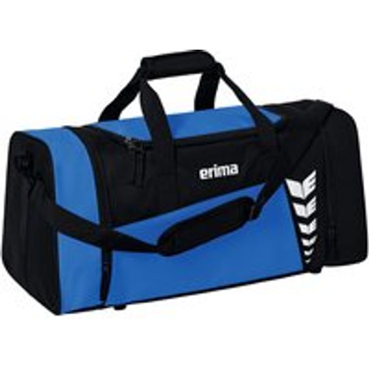 erima Sporttasche Six Wings, praktische Reisetasche mit großem Stauraum für Sportequipment, schwarz