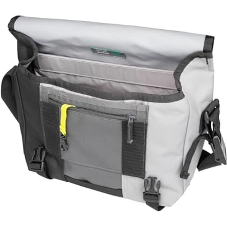 Timbuk2 Heritage Classic Messenger, Handtasche 30 cm aus wasserabweisendem Material, Grau mit geräumigem Innenfach und Tabletfach – Bild 4