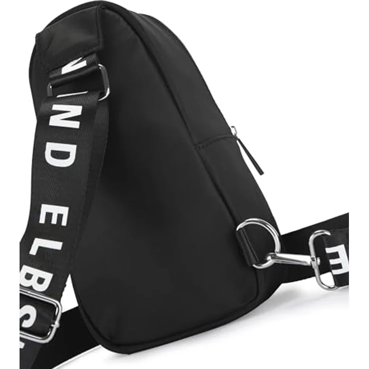 Elbsand Umhängetasche Mini Bag, kleiner Rucksack, Crossbody Bag, Schultertasche, vegan, modischer Logoprint, verstellbarer Riemen – Bild 5