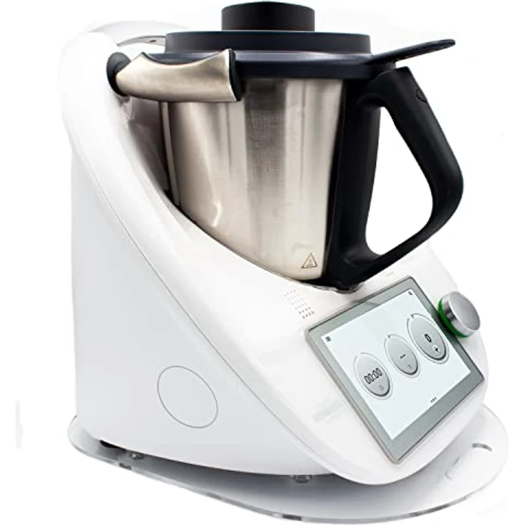 Acryl Gleitbrett | transparent | 36x28cm für Thermomix TM5 TM6 TM31 und viele Küchengeräte | Griff und hochwertige Teflongleiter für müheloses Verschieben sowie Gummifüße für festen Stand – Bild 4
