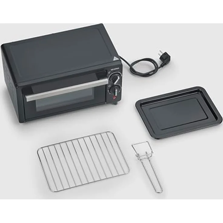 Severin Minibackofen TO 2062, Kompakter 9-Liter Toastofen mit Timer bis 60 Minuten und Temperaturregelung von 100 °C bis 220 °C – Bild 5