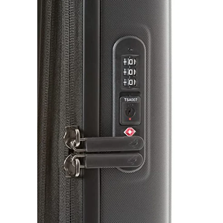 Mandarina Duck Koffer, Logoduck + 4 Rollen Kabinentrolley 55 cm, Schwarz (40 l, S) – Bild 9