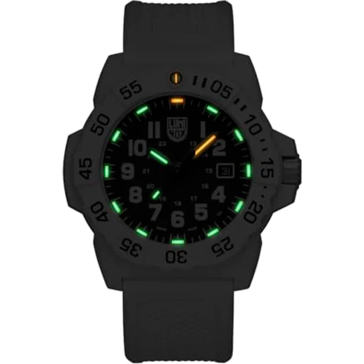 Luminox XS.4231.Set, Herren Analog Uhr mit Schweizer Quarzwerk, 45 mm CARBONOX Gehäuse, Silikonarmband, Wasserdicht bis 20 bar, Luminox Light Technology – Bild 2