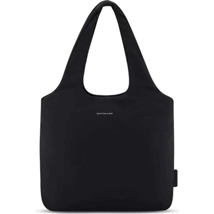 Kapten & Son Skara Cloud Shopper Tasche, 35 cm mit Laptopfach, schwarz, 100% Nylon – Bild 3