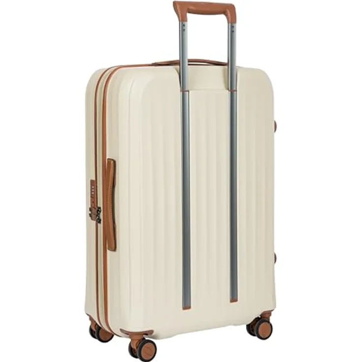 Bric's Taormina Trolley 69 cm Exp. in Cream Beige, erweiterbar von 77 auf 84 Liter, mit robustem Polycarbonat, vier Rollen und TSA-Zahlenschloss – Bild 3