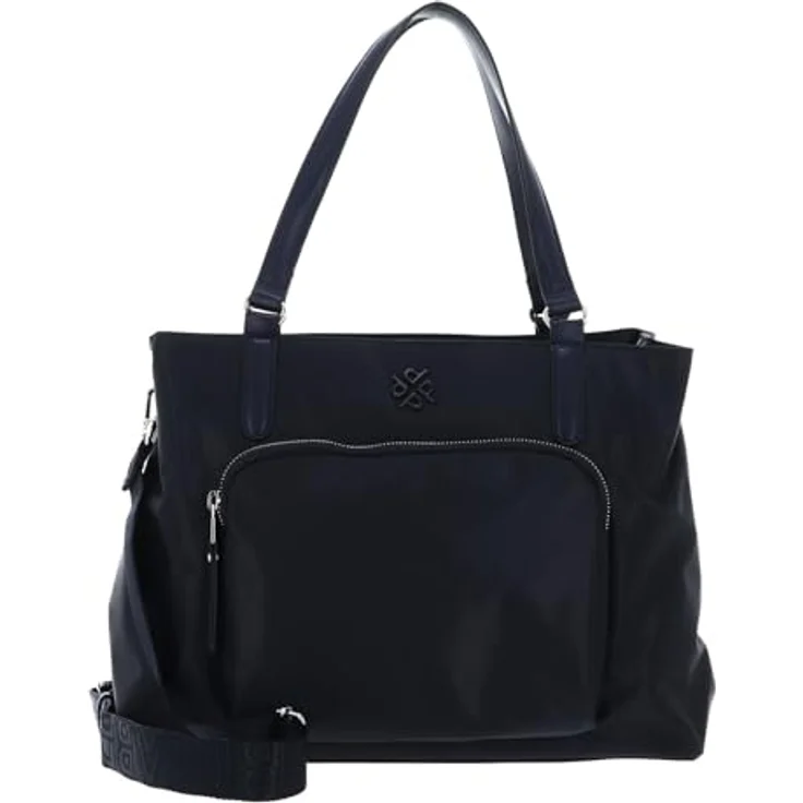 Picard Legere Shopper, stylishe Tote Bag aus strapazierfähigem Nylon, Schwarz, 33 x 15 x 25 cm – Bild 1