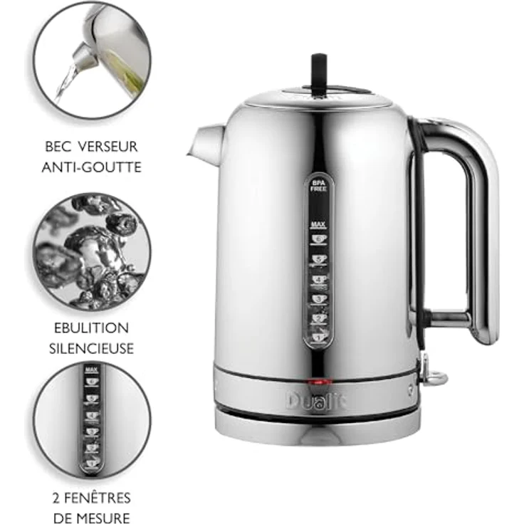 Dualit 72835 Classic Wasserkocher, 1,7 L, chrom – Bild 2