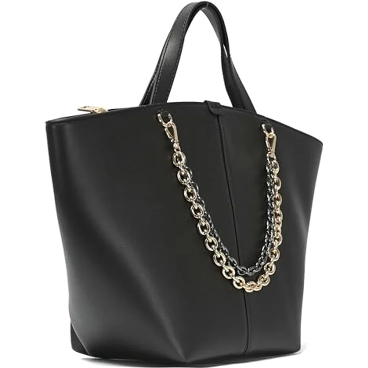 Seidenfelt Lainio Shopper Tasche, 39 cm, schwarz, 100% Polyurethan – Bild 3