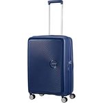 American Tourister Soundbox - Spinner M Erweiterbar Koffer, 67 cm, 81 L, Blau (Midnight Navy)