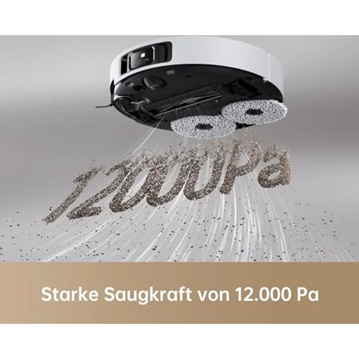 Dreame X40 Ultra Complete Wischroboter, Weiß, 240 Min Laufzeit, 4,5 L Frischwassertank, Selbstreinigung, MopExtend-Technologie – Bild 5