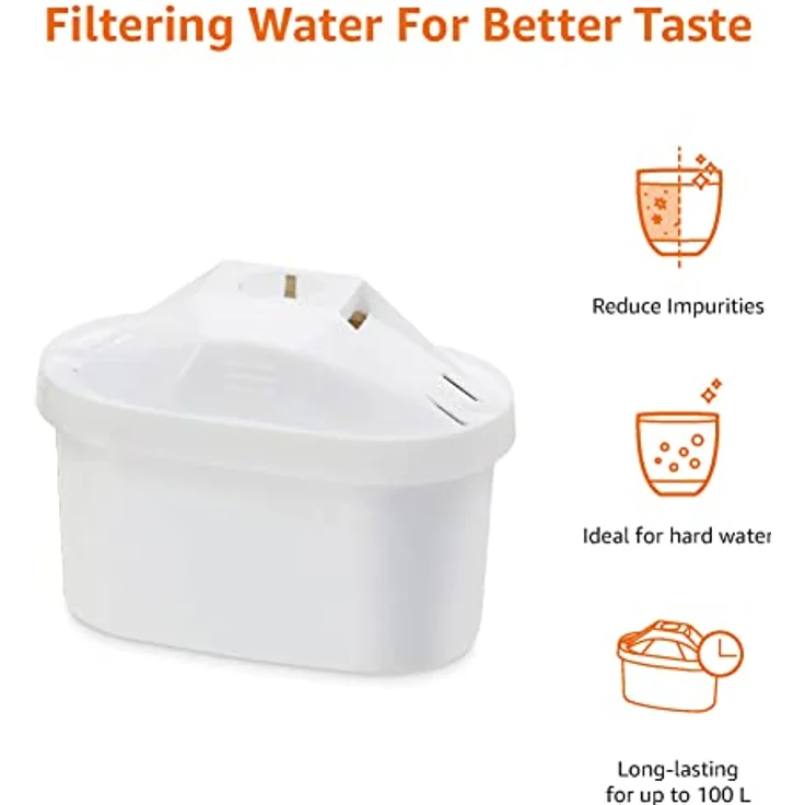 Amazon Basics Wasserfilterkartusche, Brita Maxtra+ Compatible | 12 Stück (1er Pack) | mit einem Tischwasserfilter von Amazon Basics oder den BRITA-Modellen MAXTRA/MAXTRA+/PerfectFit – Bild 3