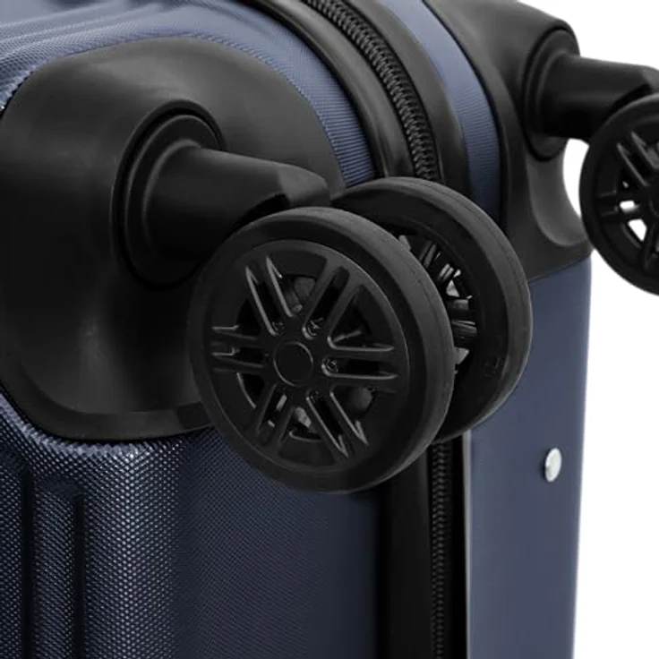 Redolz Koffer Essentials 16 3-SET 4 Rollen Kofferset 3-teilig, Blau (XL) - Stylische Reisebegleiter mit bruchsicherer Hartschale, intelligentem Innenleben und geräuscharmen Rollen – Bild 8
