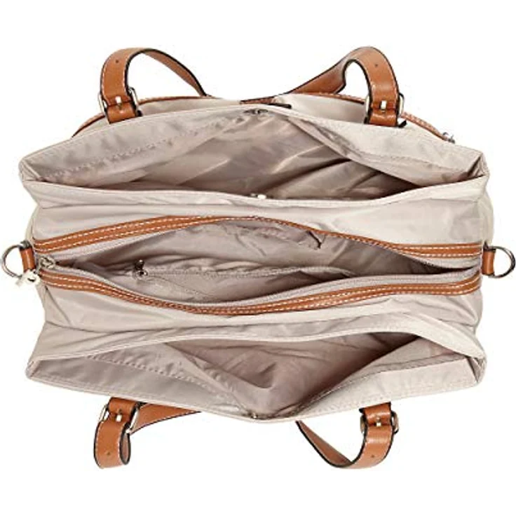 Picard Shopper Sonja, großer Einkaufstasche aus Nylon, grau, 3 A4-Fächer, abnehmbarer Schultergurt – Bild 2