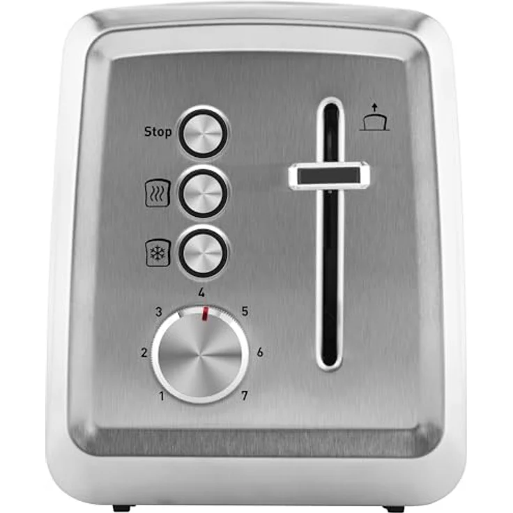 ETA Toaster Carter I, 850 W für 2 Scheiben, 7 Bräunungsstufen, Auftau- und Nachwärmfunktion, STOP-Taste, Krümelschublade – Bild 4