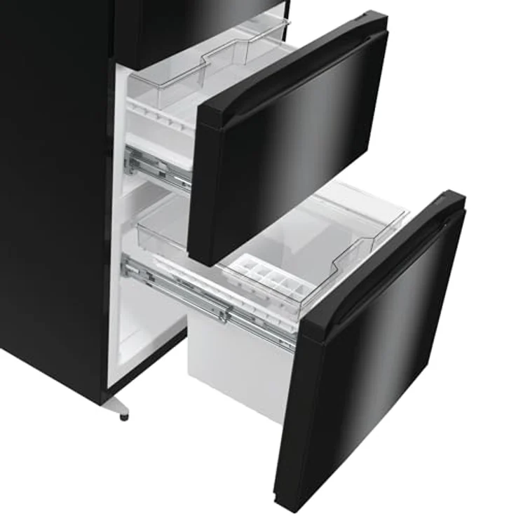 Hisense RM469N4AFD1 Kühl-Gefrierkombination, freistehend, NoFrost, 368 Liter, 229 L Kühlen, 113 L Gefrieren, XtremeFreeze, Smart Fresh, schwarz Inox – Bild 8
