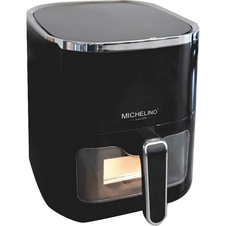 Michelino Heißluftfritteuse, Keramik-Antihaftbeschichteter Topf, 5,0L Fassungsvermögen, 12 One-Touch-Kochfunktionen, schwarz