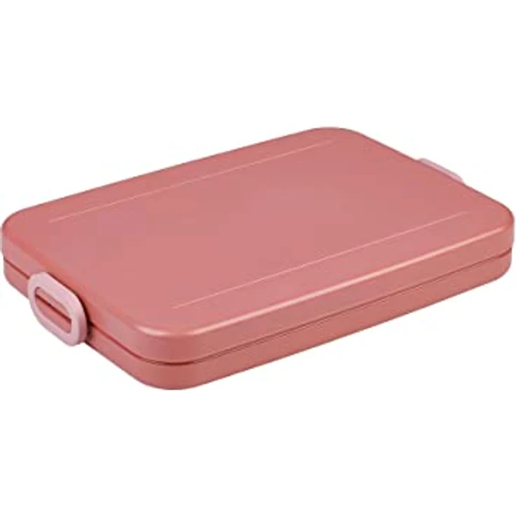 Mepal - Lunchbox Take A Break flach - Ideale Brotdose für Laptoptasche oder Rucksack - Flach geformte Essensbox für 2 Sandwiches oder 4 Scheiben Brot - 800 ml - Vivid Mauve – Bild 1