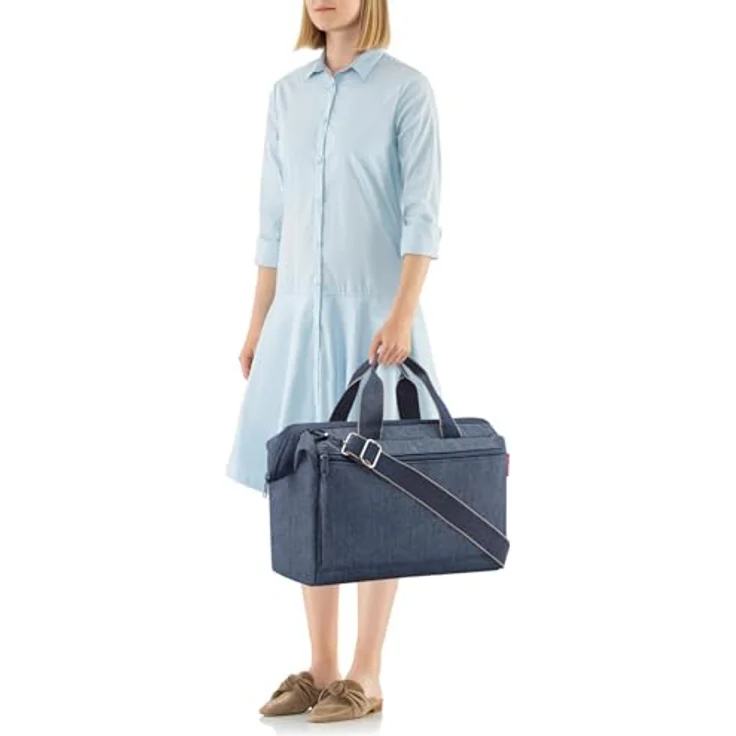 reisenthel Allrounder S Pocket Herringbone Dark Blue, blau, Talla única, handgepäck – Bild 5