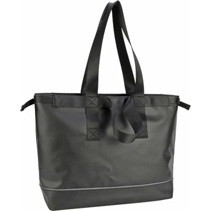 Strellson Shopper Stockwell 2.0 Purge LHZ, wasserdichter Shopper aus robuster Plane, schwarz, 50 x 17 x 32 cm – Bild 3