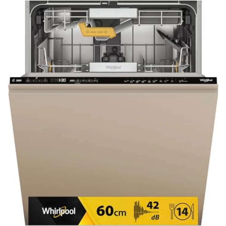 Whirlpool Lavastoviglie incasso W8I HP42 LSC, 14 Maßgedecke, 6TH SENSE Automatik, PowerClean Pro, NaturalDry, 42 dB, Energieeffizienzklasse C