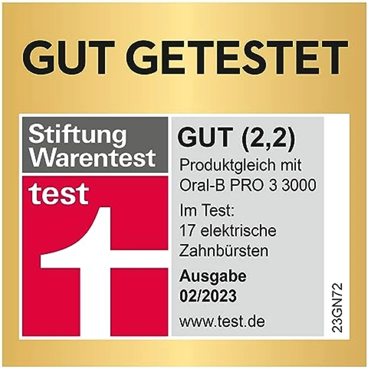 Oral-B Pro 3 3000 Cross Action Elektrische Zahnbürste/Electric Toothbrush, 2 Aufsteckbürsten, 3 Putzmodi & visueller 360° Andruckkontrolle für Zahnpflege, Designed by Braun, pink – Bild 2