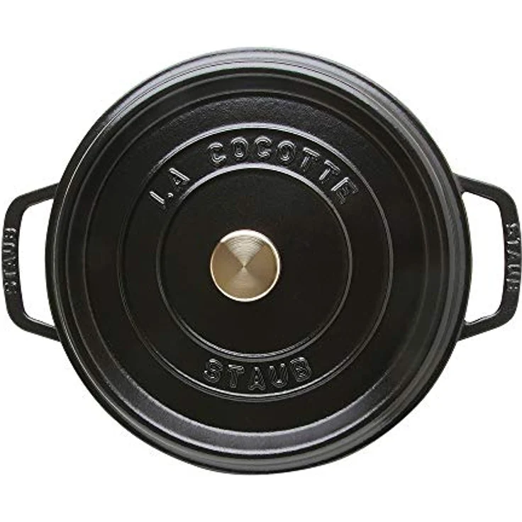 STAUB Gusseisen Bräter-Cocotte, rund 24cm, 3,8L, schwarz – Bild 2