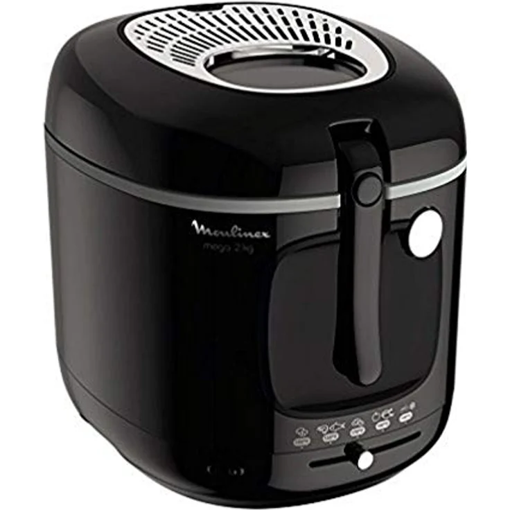 Moulinex Fritteuse XXL Mega, 2 kg Volumen, 3,3 L Öl, 1800 Wattt, schwarz, AM480870 – Bild 2