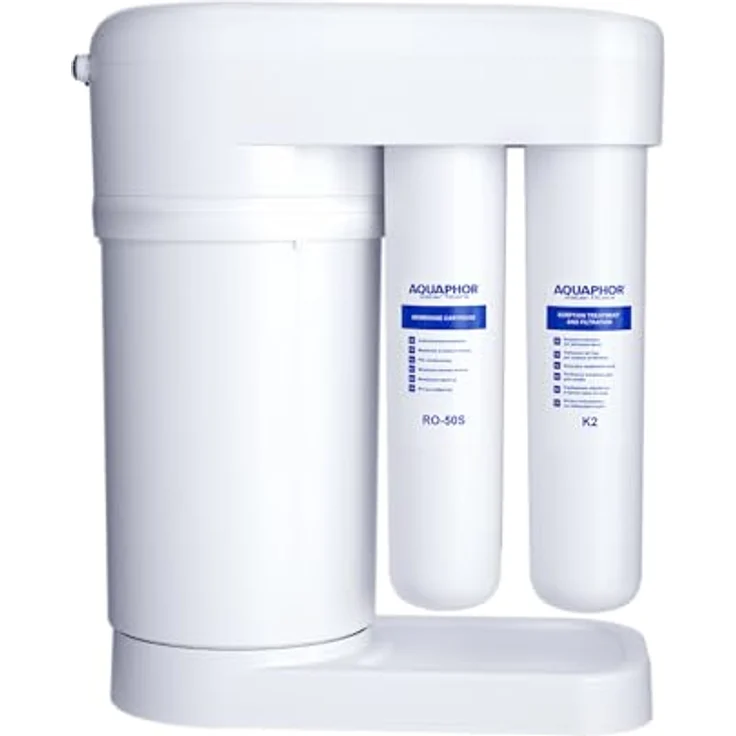 AQUAPHOR RO 101S EU Umkehrosmose Wasserfilter. Trinkwasserfiltersystem. 7,8 L. pro Stunde. Entfernt Kalk, Schwermetalle, Pestiziden, Medikamente, Viren, Bakterien. – Bild 3