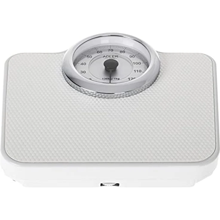 Adler AD 8180 Mechanische Personenwaage - Körpergewicht - Analoge Fitnesswaage - 136kg Kapazität - ⌀15cm Zifferblatt - Rutschfeste Oberfläche - Leicht ablesbar - Kalibriert mit Knopf – Bild 2