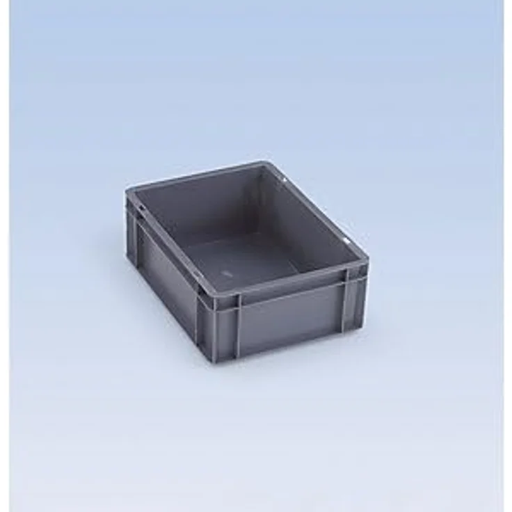 kaiserkraft | Euro-Format-Stapelbehälter | Wände und Boden geschlossen | LxBxH 400 x 300 x 50 mm | grün | VE 5 Stk – Bild 2